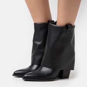 Steve Madden Black “Liddy” Block Heel Ankle Boots Women’s Size 10